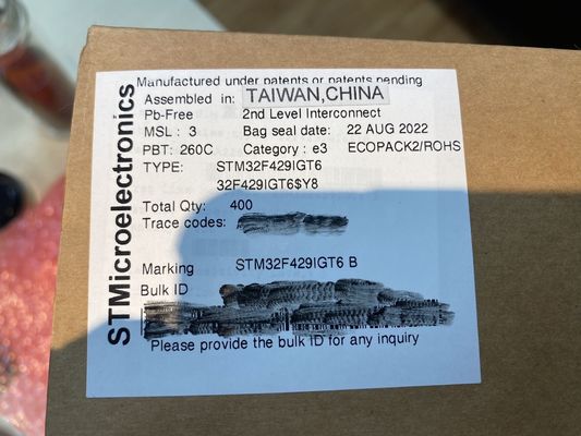 質  STM32F429IGT6  LQFP176  SMDIntegrated Circuits MCU Controller Microcontrol 工場