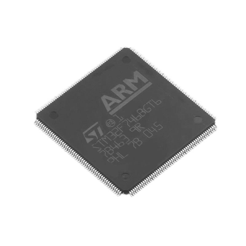 STM32F746BGT6の新しく、元の32ビット216MHz 1MBのフラッシュ208-LQFPのマイクロ制御回路IC