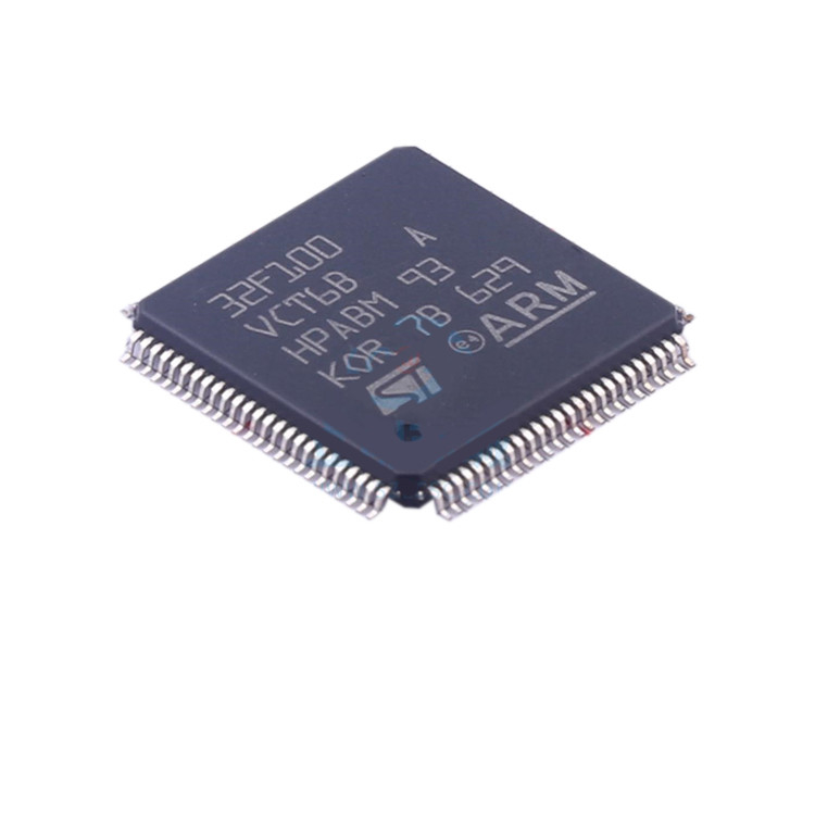 STM32F100VCT6B LQFP100の電子部品の配分の新しい元のテストされた集積回路の破片IC STM32F100VCT6B