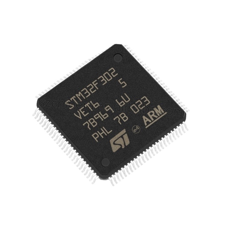 標準的なマイクロ制御回路MCU 32ビット腕の皮質M4 RISC 512KB抜け目がない2.5V/3.3V 100 Pin LQFPの皿STM32F302VET6