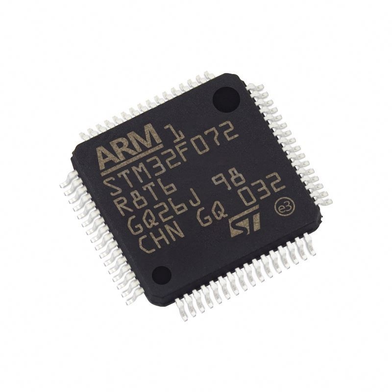 標準的な集積回路STM32F072R8T6のマイクロ制御回路IC MCU QFP64 64KB集積回路ICの破片STM32F072R8T6