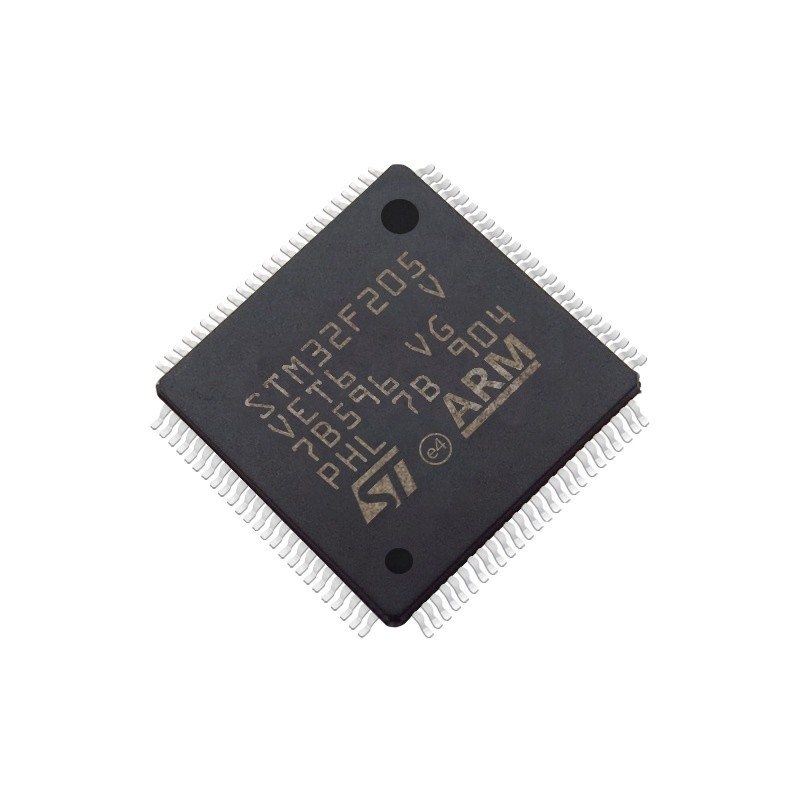 標準的なマイクロ制御回路IC MCU 32BIT 512KB抜け目がない100LQFP電子部品の集積回路STM32F205VET6