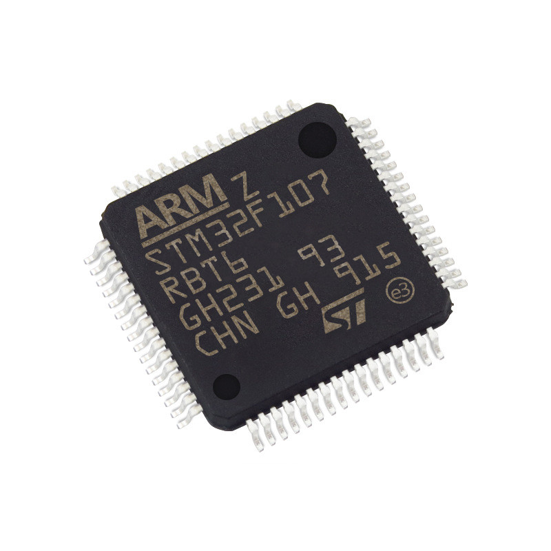 標準的なマイクロ制御回路およびプロセッサIC MCU 32BIT 128KBのフラッシュ64LQFPの集積回路ICの破片STM32F107RBT6