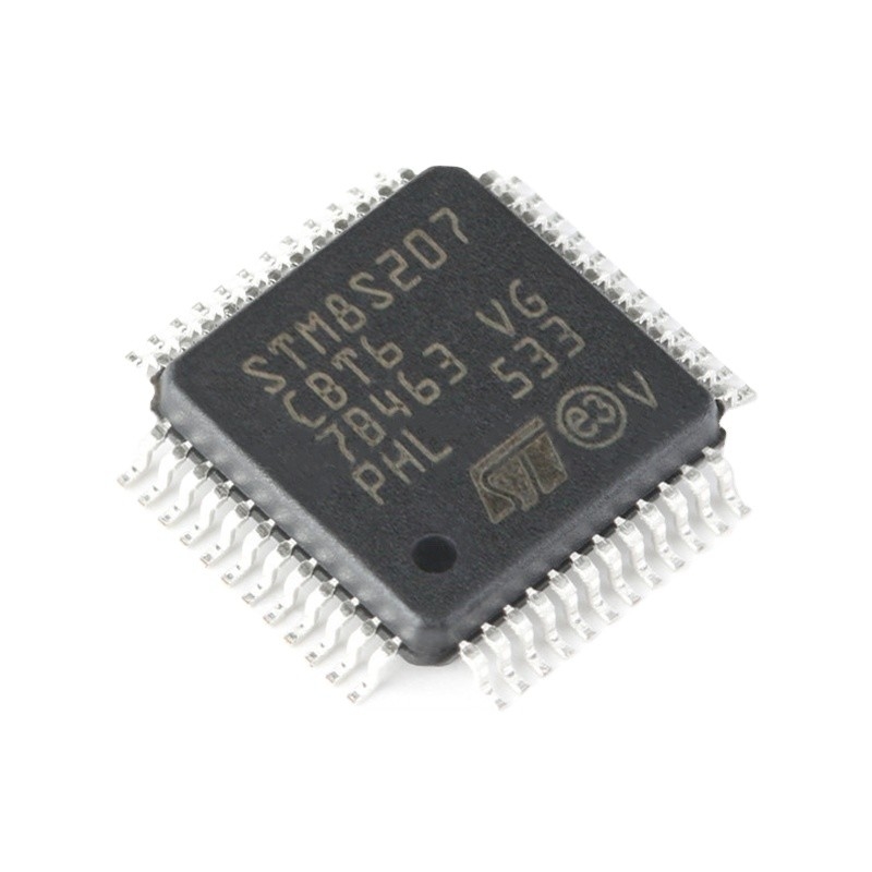 標準的なマイクロ制御回路IC MCU 8BIT 128KB抜け目がない48LQFP電子部品の集積回路STM8S207CBT6
