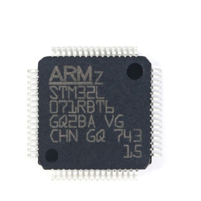 標準的なマイクロ制御回路IC MCU 32BIT 128KB抜け目がない64LQFP電子部品の集積回路STM32L071RBT6
