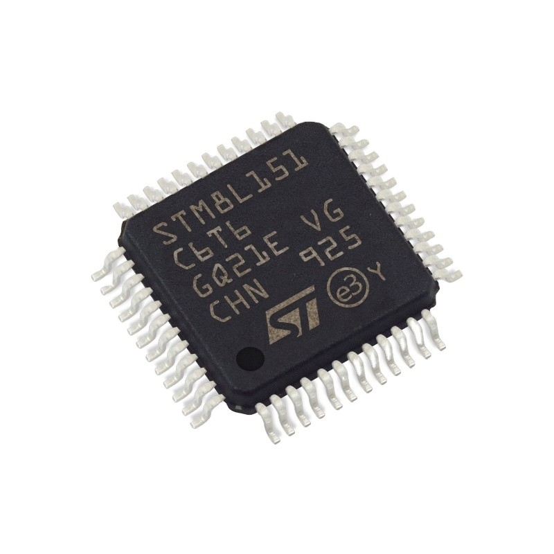 標準的なマイクロ制御回路IC MCU 8BIT 32KBフラッシュ48LQFPの集積回路ICの破片STM8L151C6T6