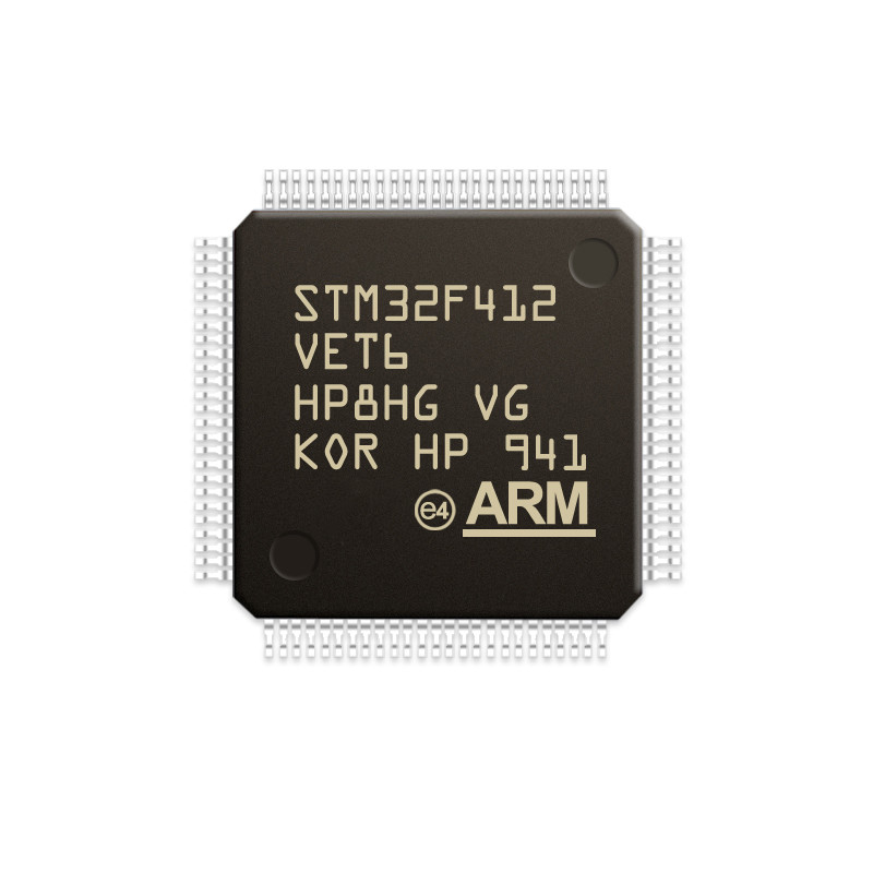 店の電子部品の集積回路MCUのマイクロ制御回路LQFP100 STM32F412VET6のChuangyunxinyuan STM32F412VET6の質