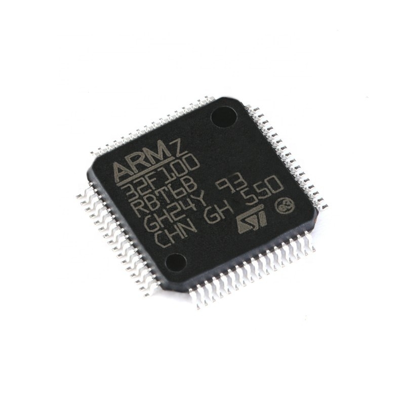 Chuangyunxinyuanの新しく、元のIC MCU 32BIT 128KBの抜け目がない構成の電子工学64LQFP STM32F100RBT6B