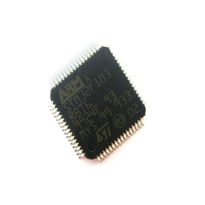 STM32F103RBT6 Mcuの32ビットStm32f1腕M3 Risc 128kb抜け目がない2.5v/3.3v 64ピンLqfp IC
