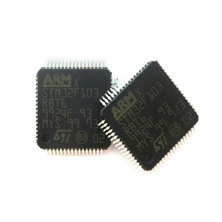 STM32F103RBT6 Mcuの32ビットStm32f1腕M3 Risc 128kb抜け目がない2.5v/3.3v 64ピンLqfp IC