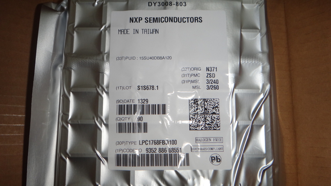 LPC1768FBD100   未使用QFP100集積回路の破片ICのマイクロ制御回路真新しい原物
